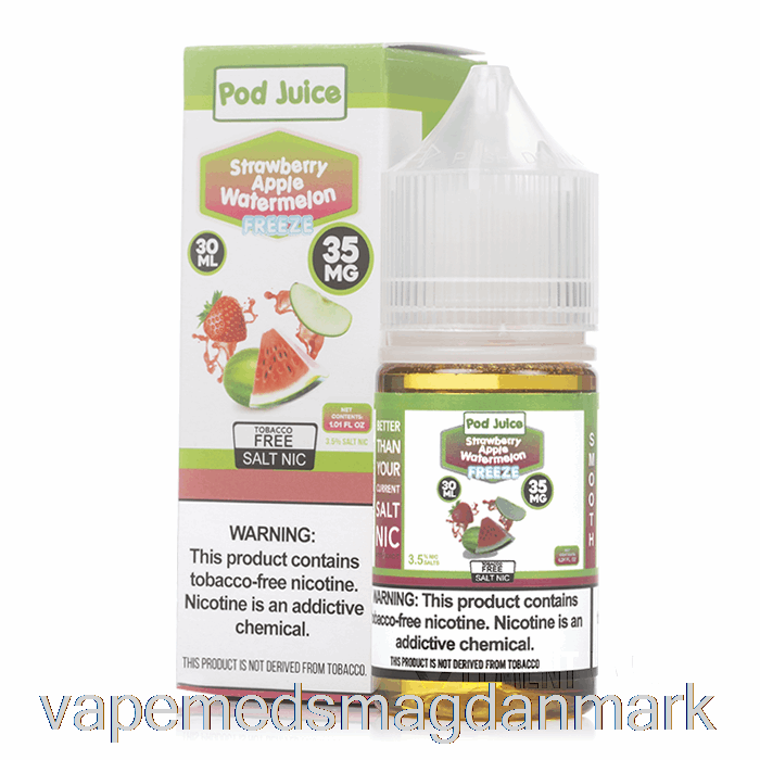 Vape Juice Fryse Jordbær æble Vandmelon - Bælg Juice - 30ml 35mg